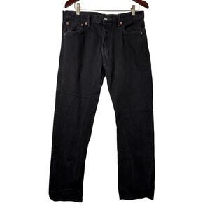 34x32 Levi’s 501 XX Jeans Men’s Black Straight Leg Button Fly Classic Denim Y2k
